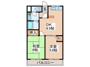 グリ－ンファミ－ルの物件間取画像